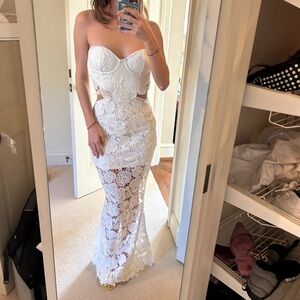 Rococo Sand new with tags Eliza lace maxi dress size small